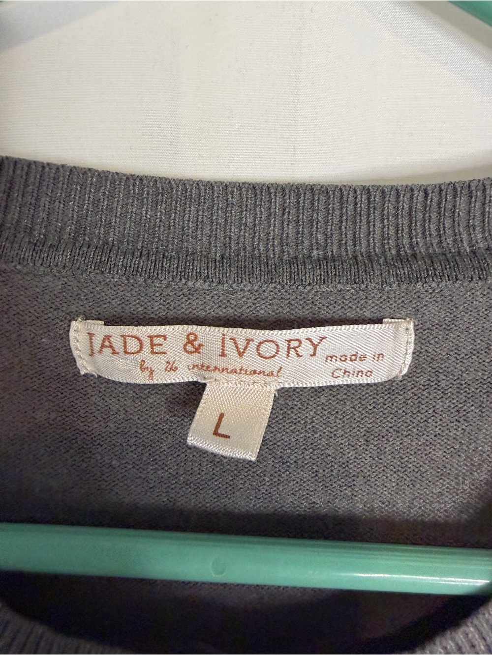 3/$20 Jade & Ivory Gray Button Down Long Sleeve Cardigan Sweater - Picture 3 of 3